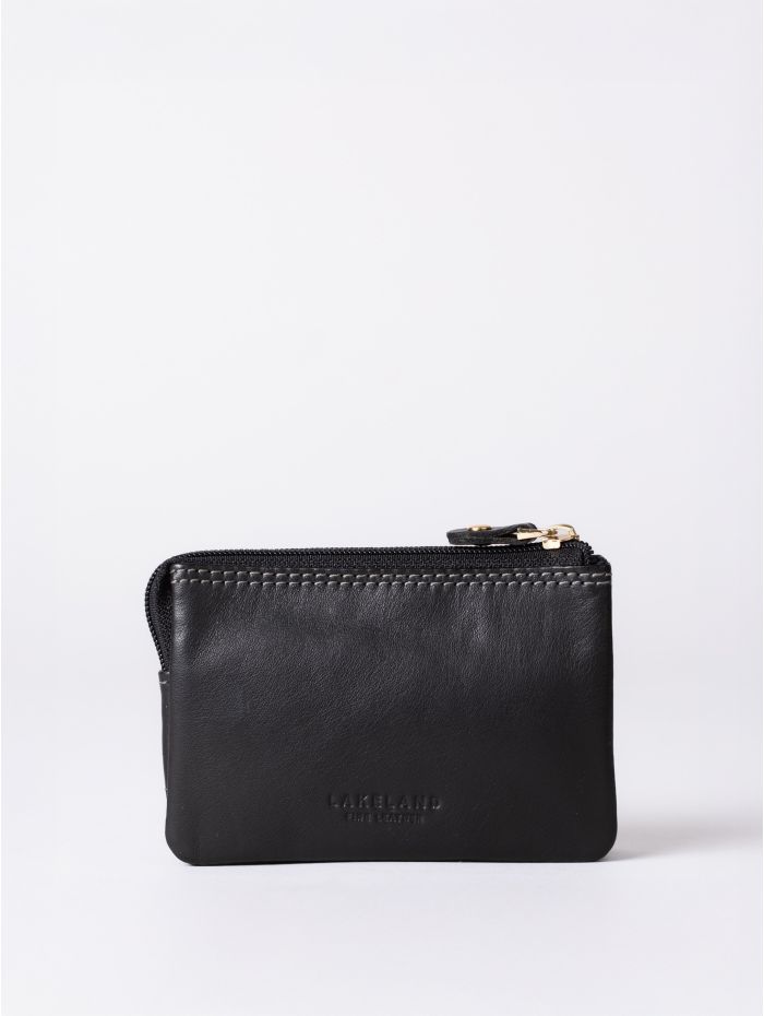 Lakeland Leather Leather Coin Purse in Black Lakeland Leather