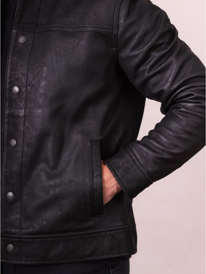 Endmoor Leather Jacket in Black