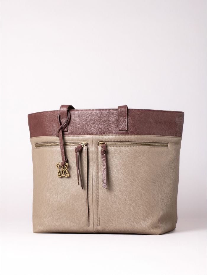 Beetham Leather Tote Bag in Walnut