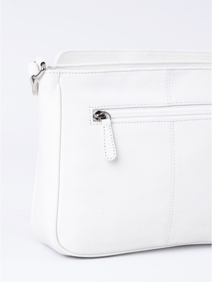 Ambleside Leather Cross Body Bag in White