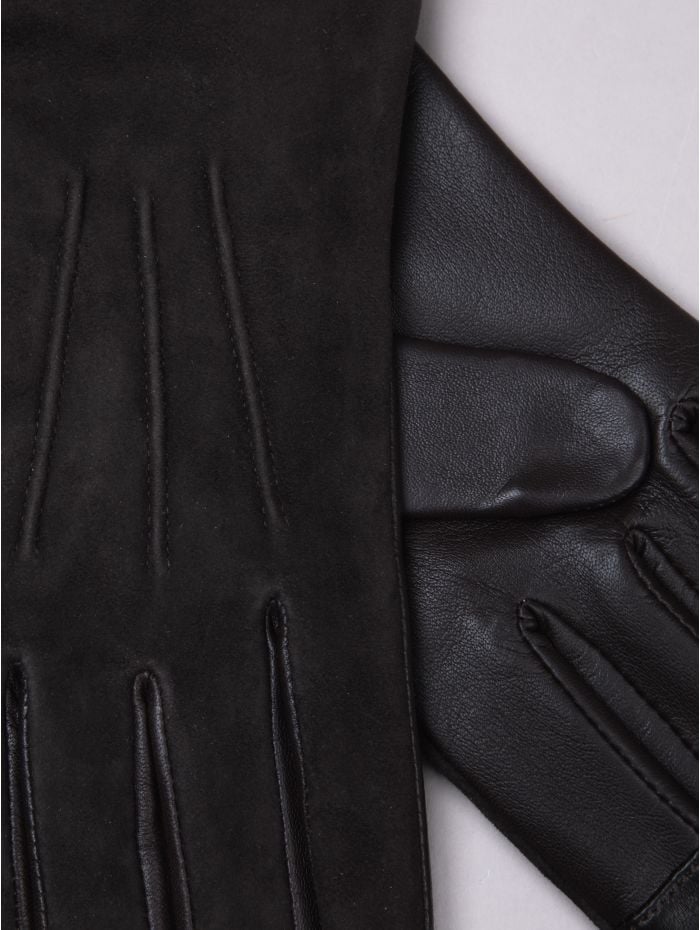 Hesket Suede Gloves in Chocolate Brown