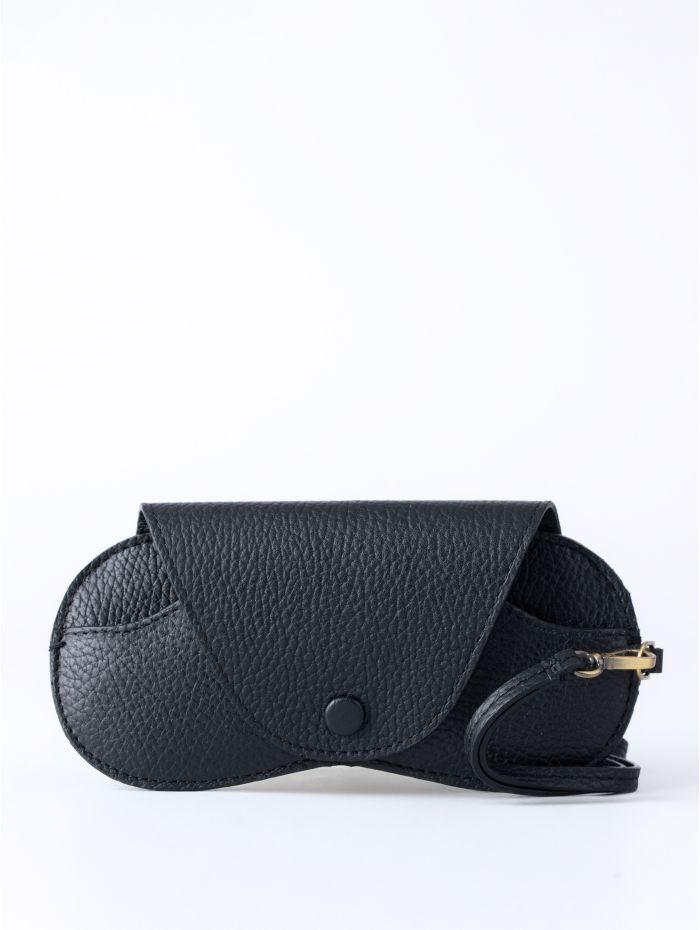 Tarraby Leather Glasses Case in Black
