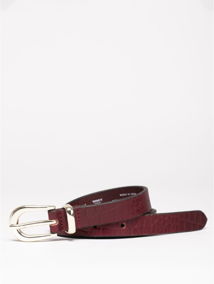 Kirkby Leather Belt in Oxblood