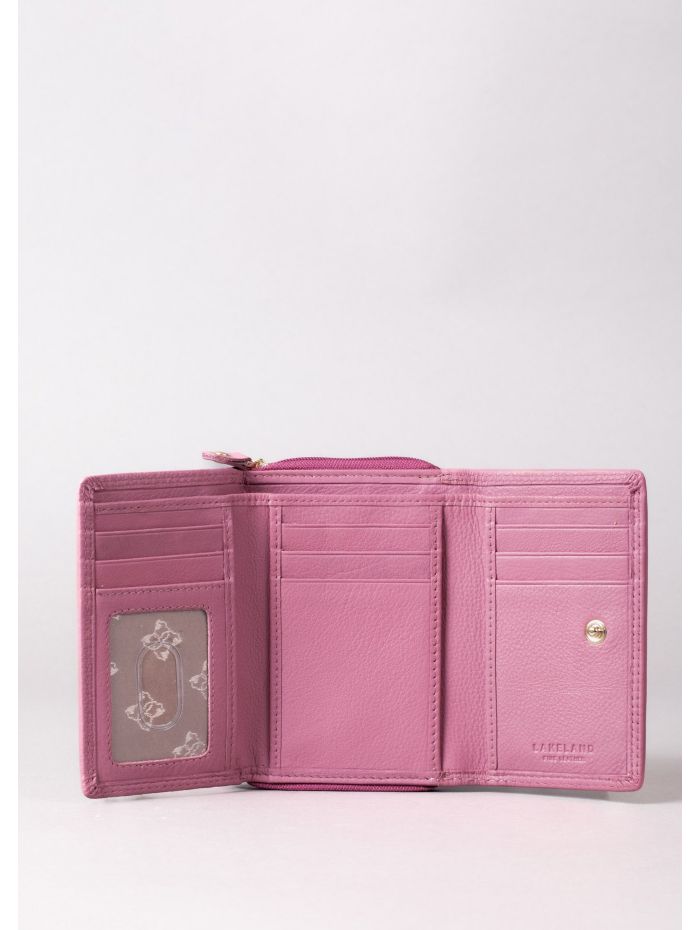 Small Leather Purse in Mauve