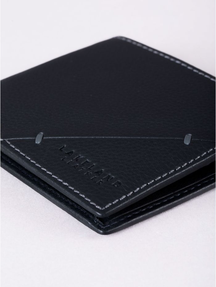 Allerdale Leather Bi-Fold Wallet in Black