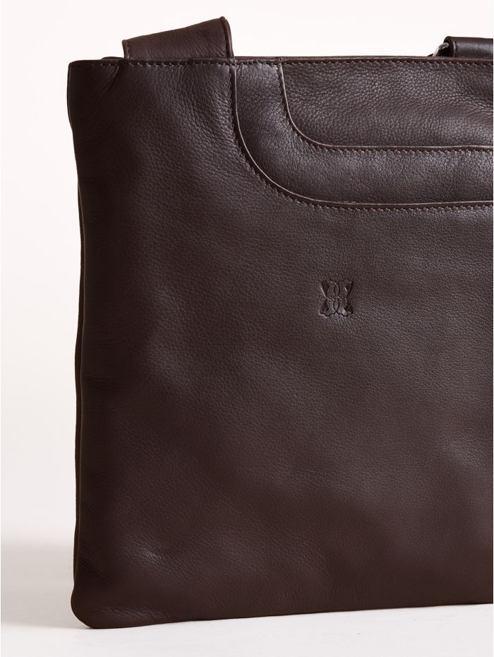 Allerdale Leather Cross Body Bag in Brown