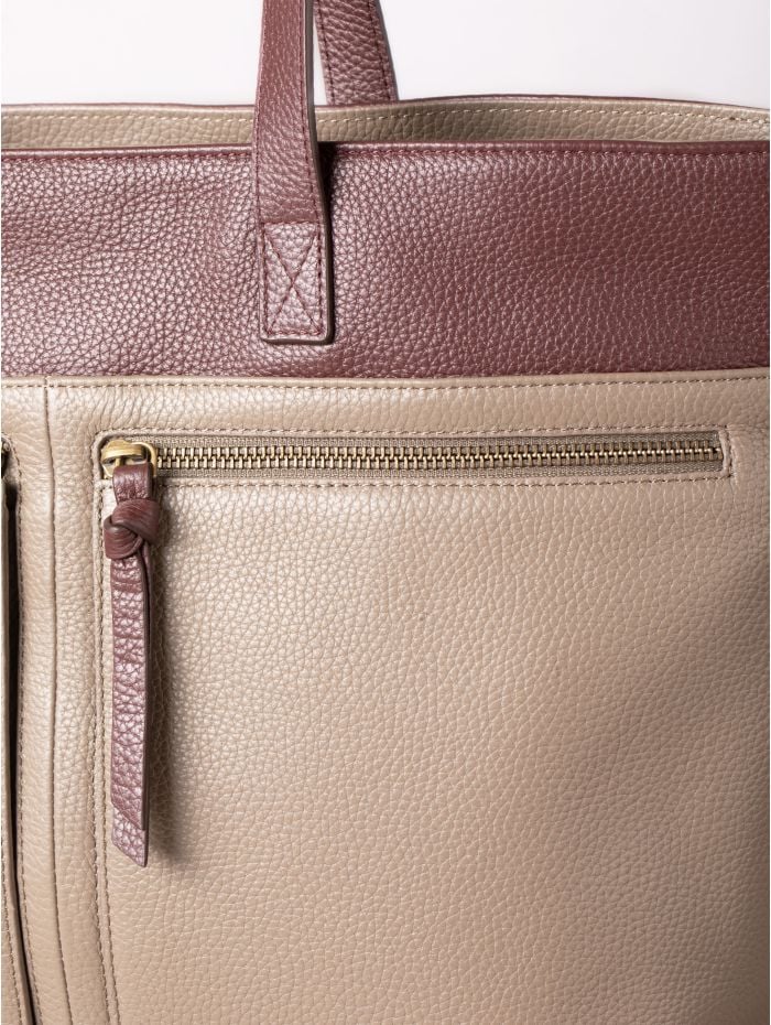 Beetham Leather Tote Bag in Walnut
