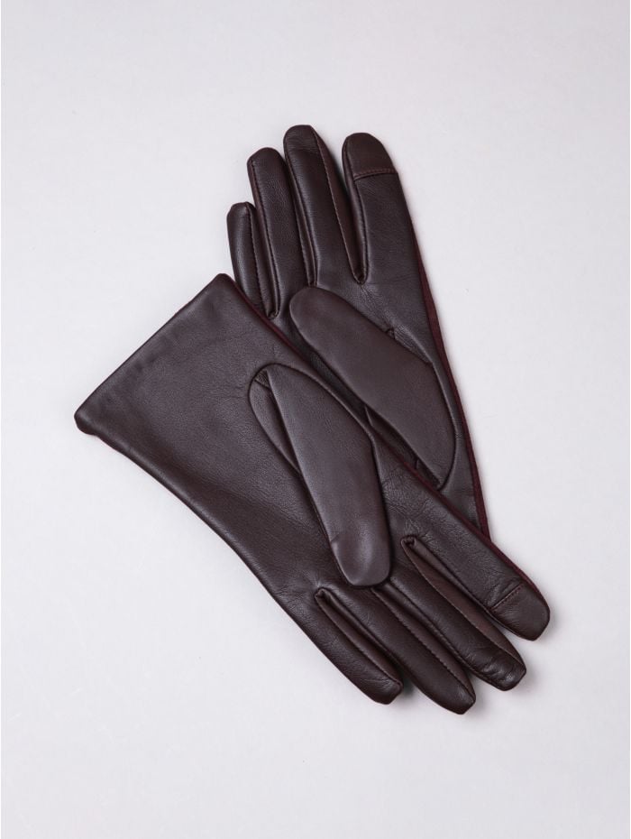 Hesket Suede Gloves in Plum
