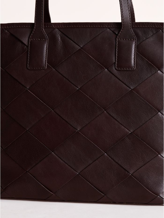 Laithes Leather Tote Bag in Brown