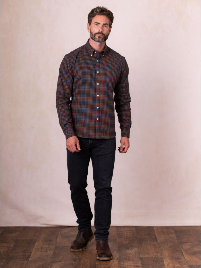 Ambleside Cotton Shirt in Orange