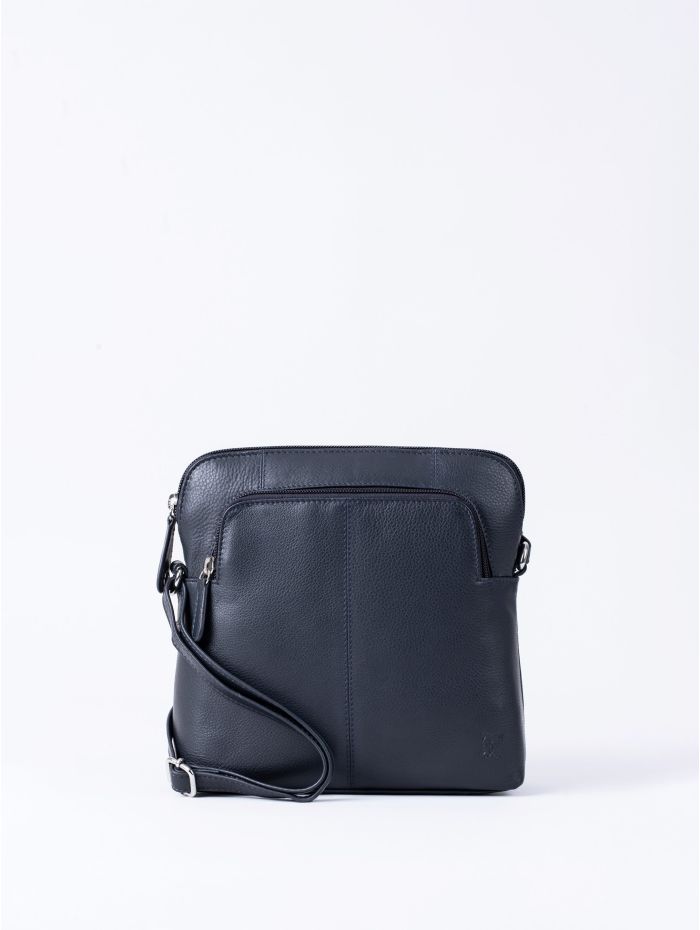 バッグ navy co Raven Leather Cross Body Bag in Navy | Lakeland Leather