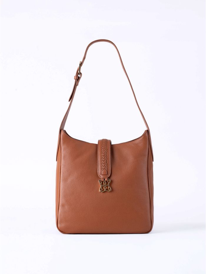 Dalston Leather Hobo Bag in Tan