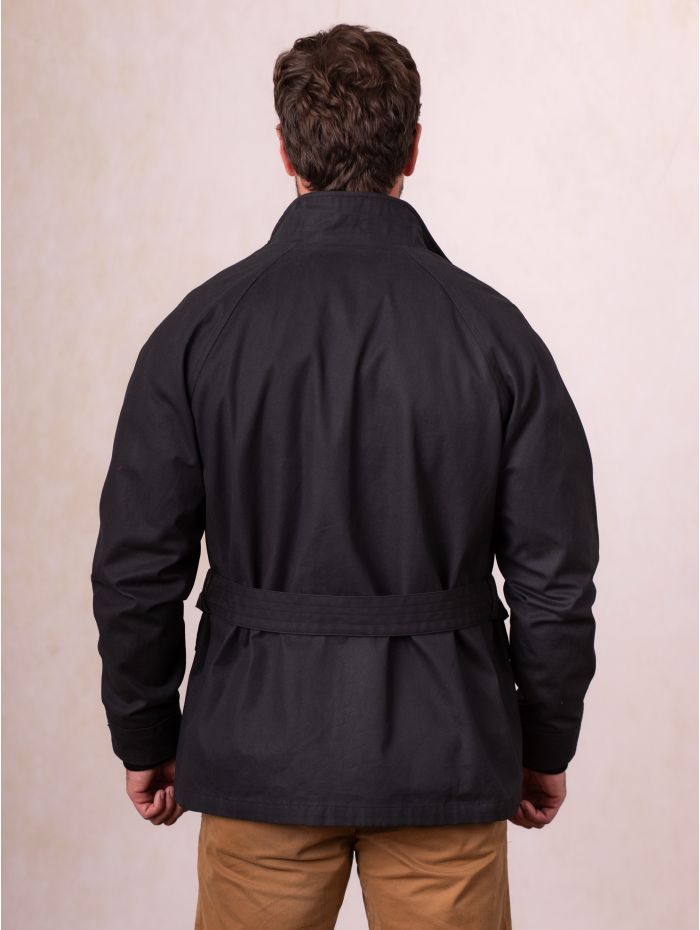 Coniston Wax Field Jacket in Black