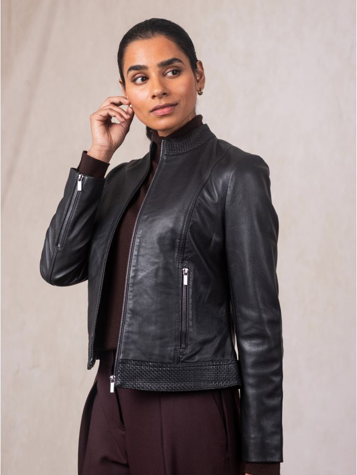 Anthorn Leather Jacket in Black | Lakeland Leather