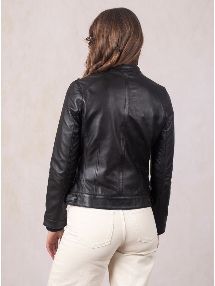 Threlkeld Leather Jacket in Black