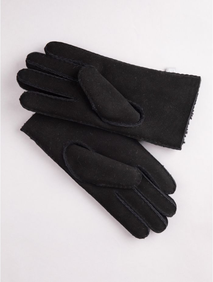 Classic Sheepskin Gloves in Black