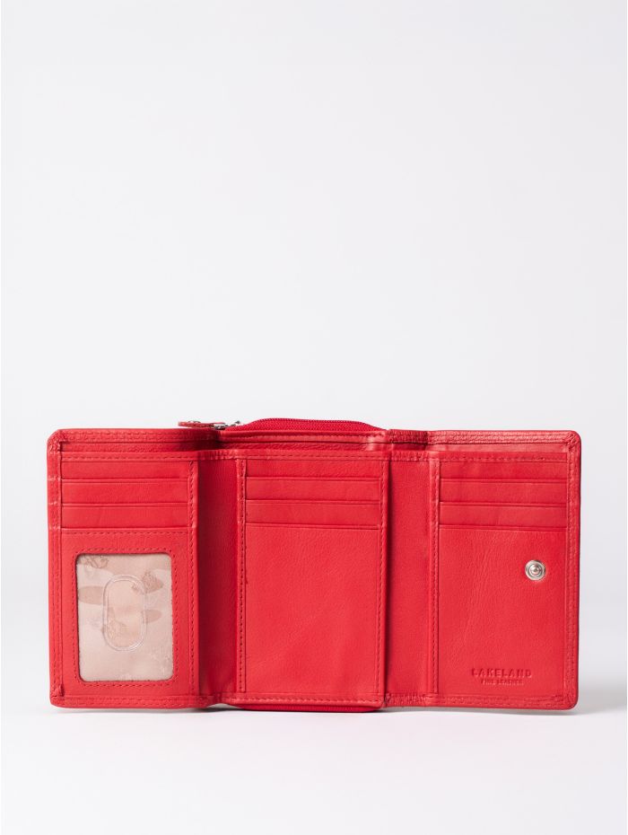 Small Leather Purse in Red