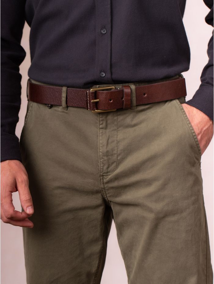 Braithwaite Leather Belt in Brown
