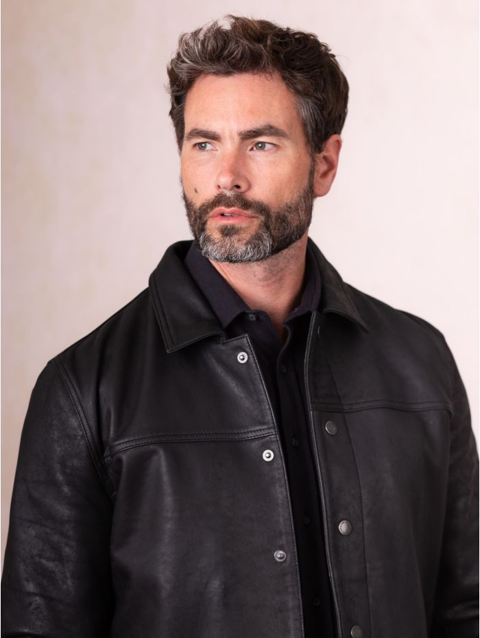 Endmoor Leather Jacket in Black