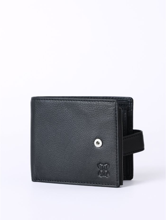 Burneside Leather Wallet in Black