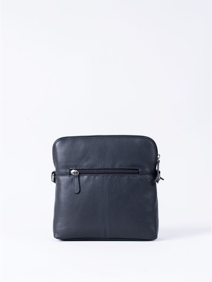 Raven Leather Cross Body Bag in Navy | Lakeland Leather