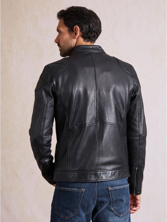 Stonecroft Leather Jacket in Black