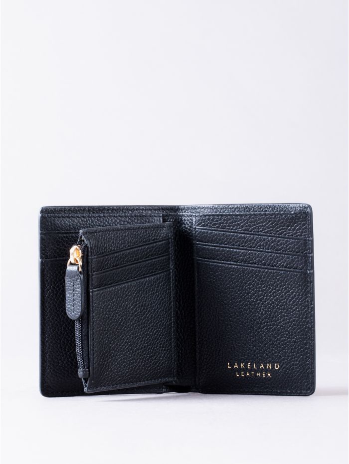 Newton Leather Purse in Black