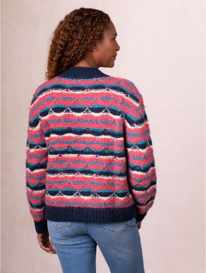 Peony Wool Blend Jumper in Pink