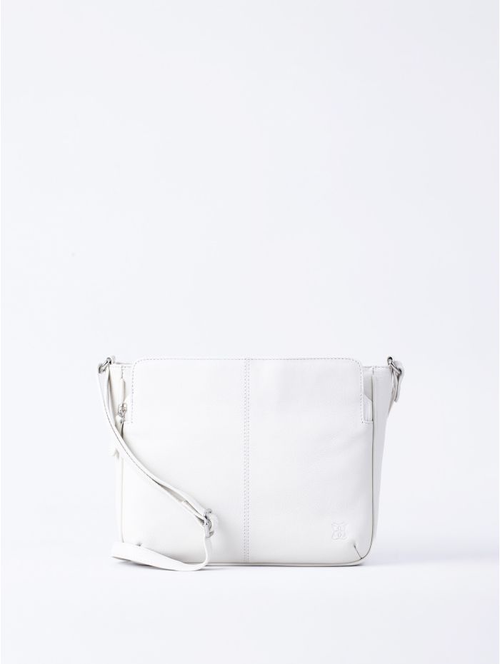 Ambleside Leather Cross Body Bag in White