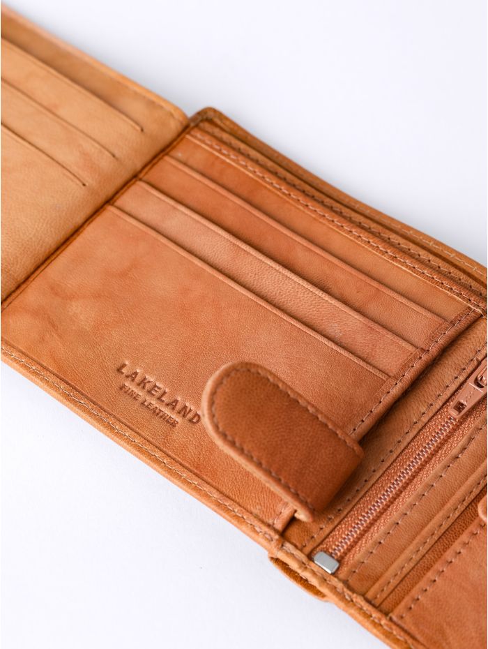 Burneside Leather Wallet in Cognac