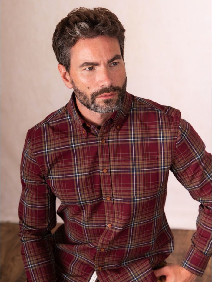 Ambleside Cotton Shirt in Orange