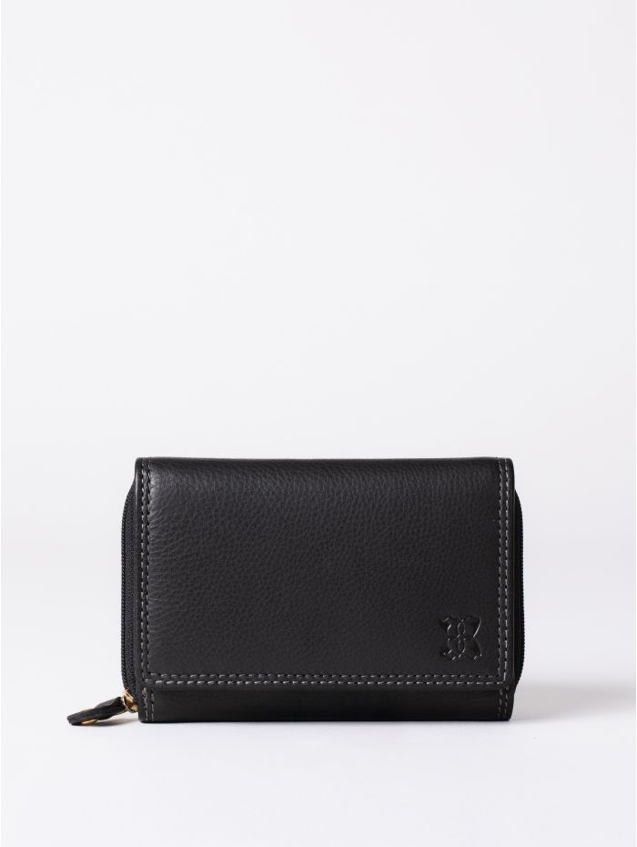 Small Leather Purse in Black