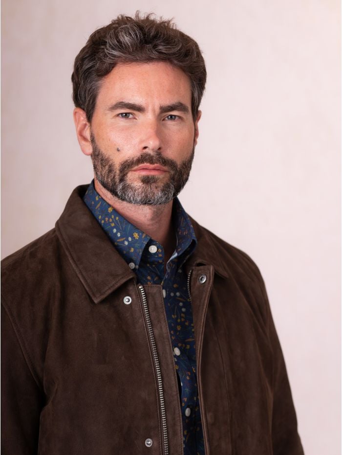 Silloth Leather Jacket in Brown