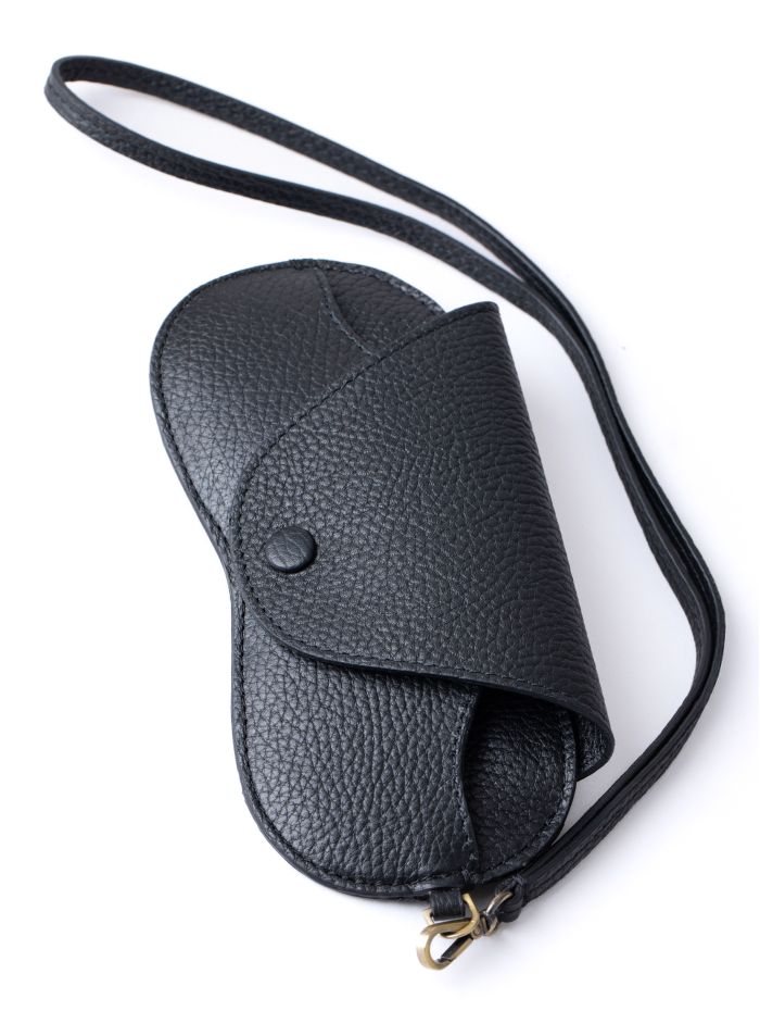 Tarraby Leather Glasses Case in Black