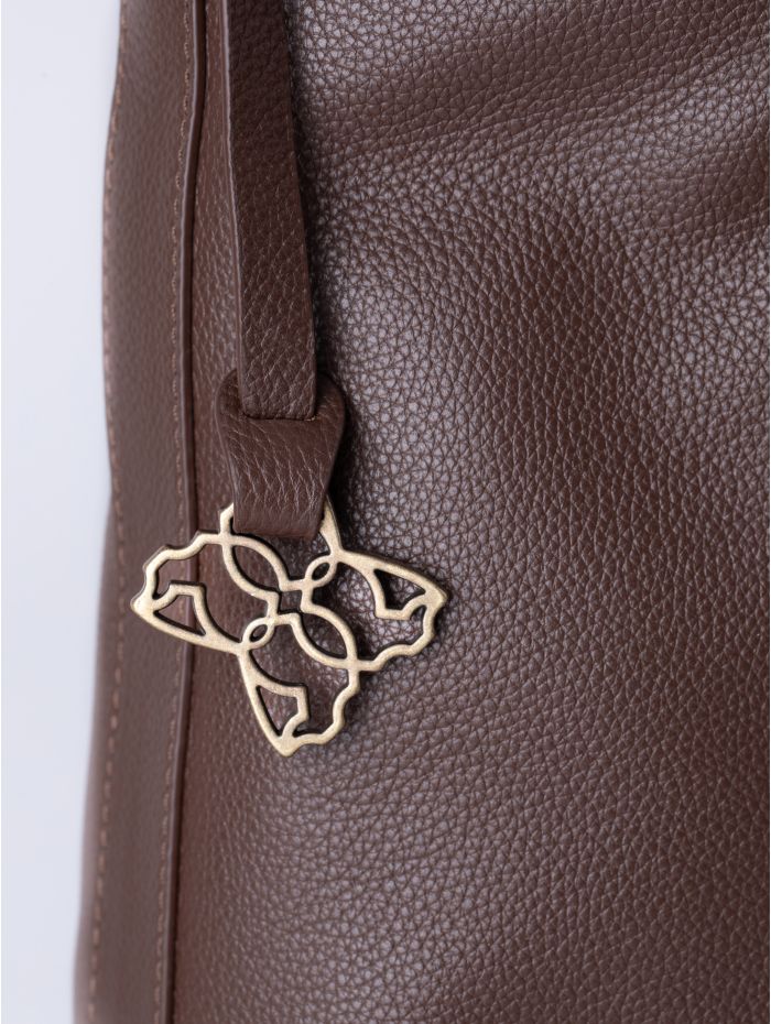 Howgill Leather Hobo Bag in Chocolate Brown