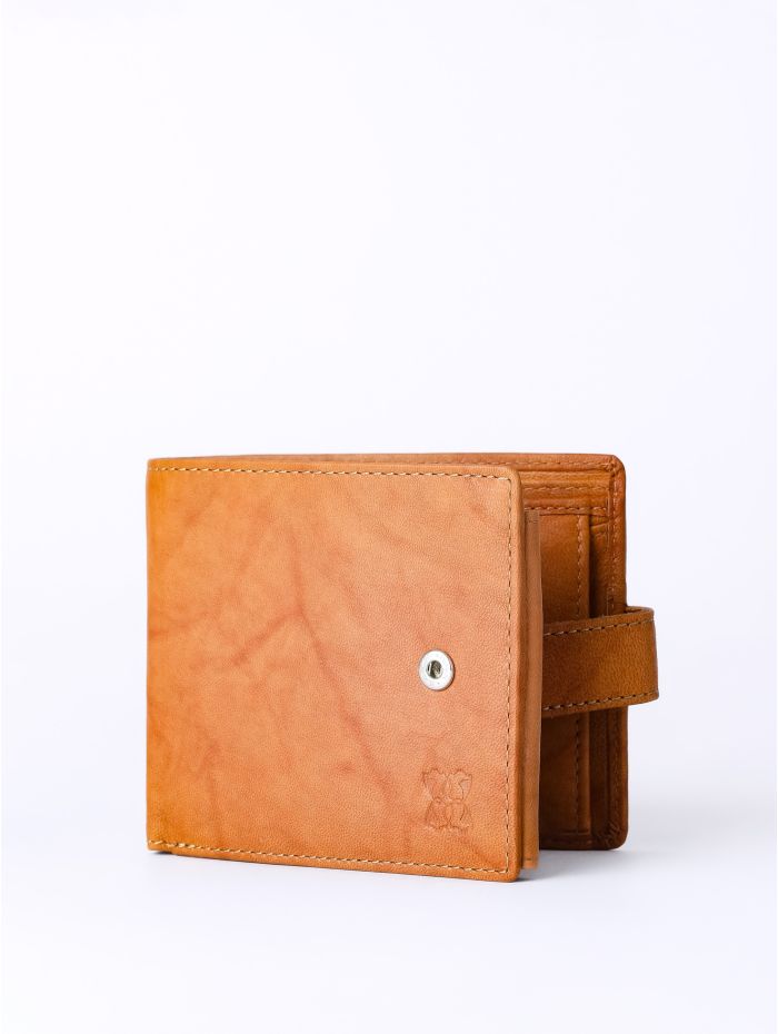 Burneside Leather Wallet in Cognac