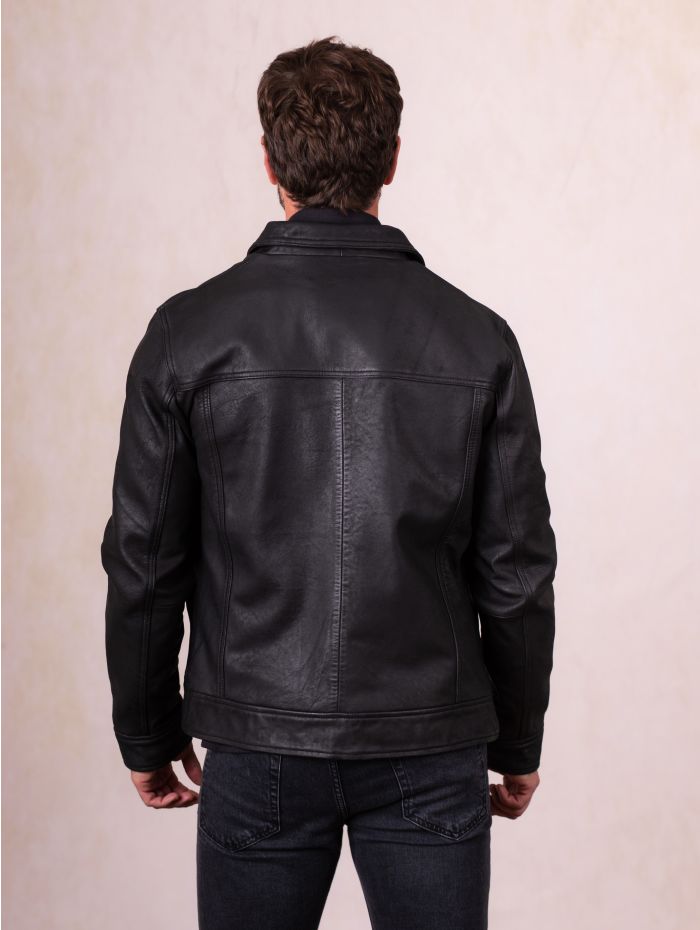 Endmoor Leather Jacket in Black