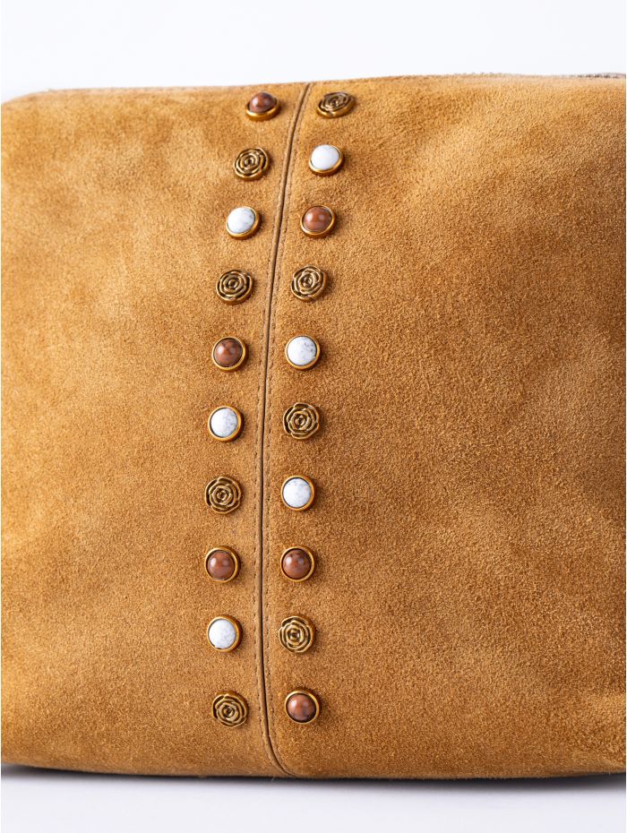 Buttermere Suede Cross Body Bag in Cognac