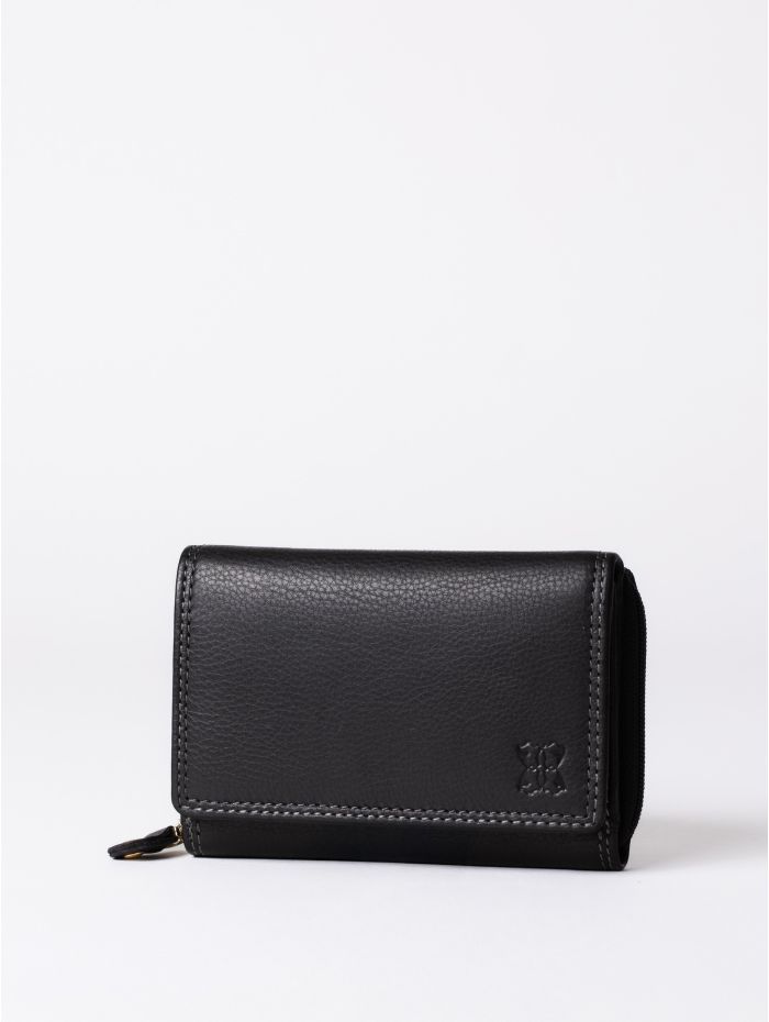 Small Leather Purse in Black