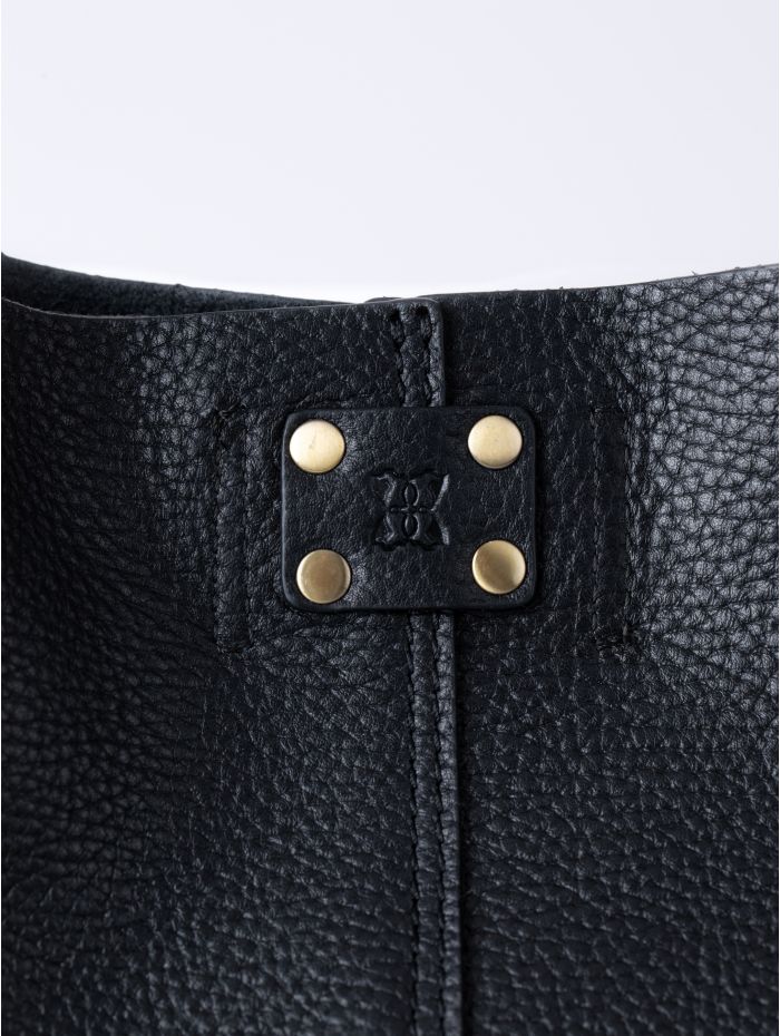 Tarraby Leather Tote Bag in Black