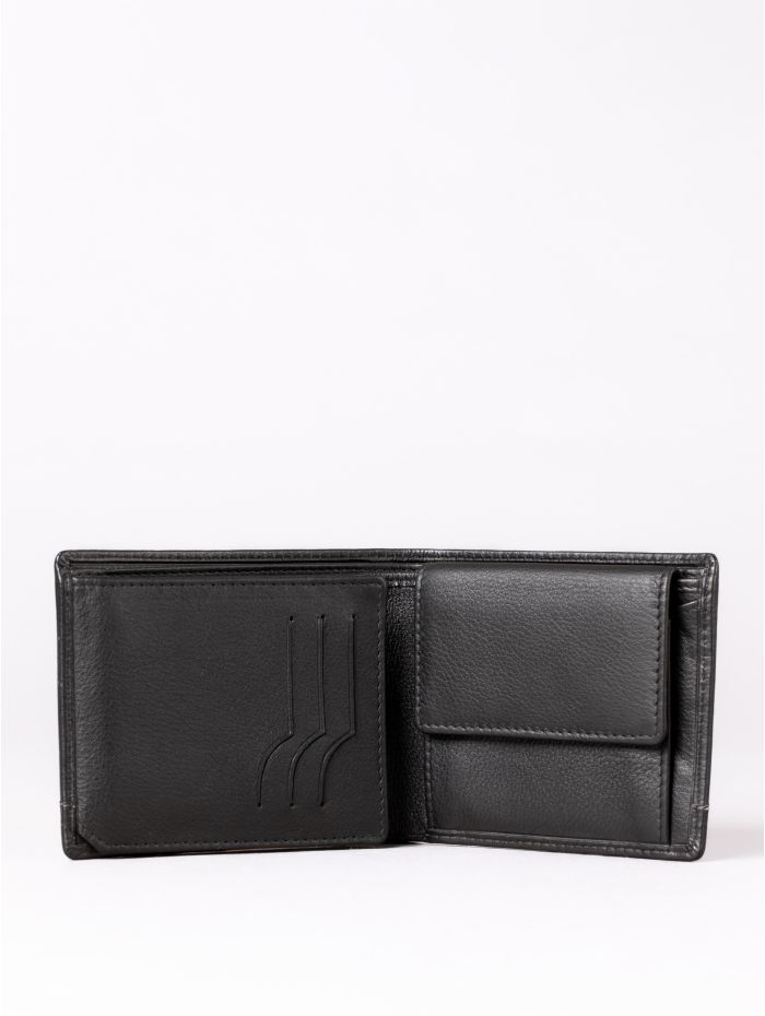 Explorer Leather Wallet in Black