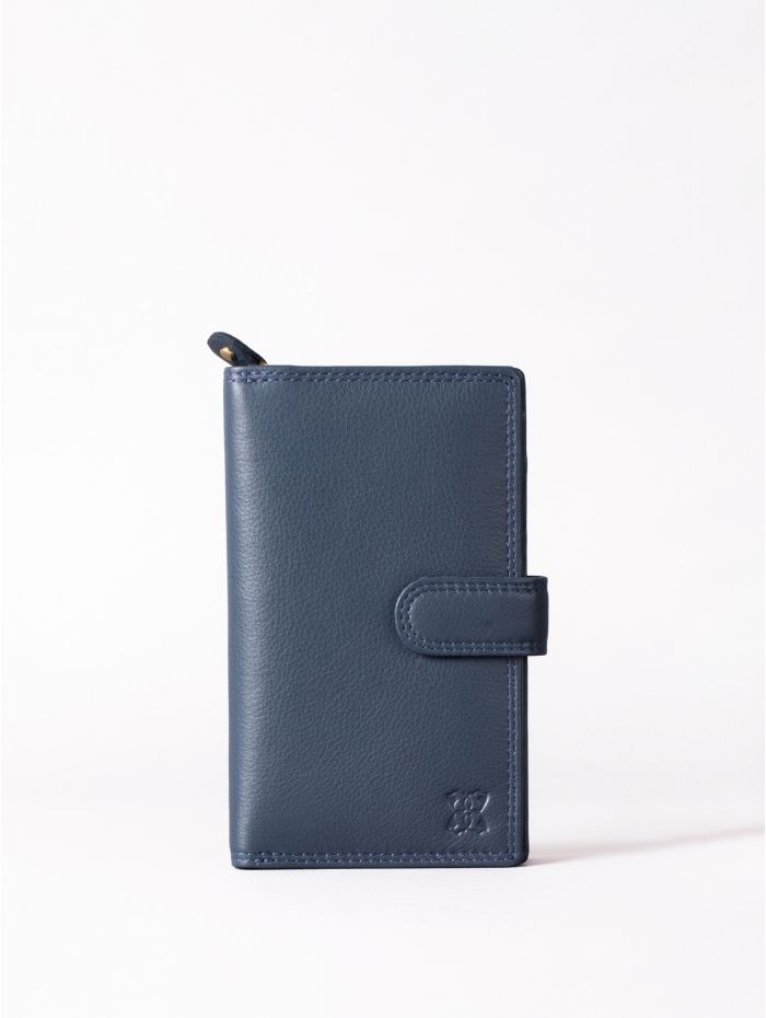 Sac à Main Femme En Cuir Bleu Marine Avec Bandoulière Ajustable - Marque Toni - Neuf Sans étiquette