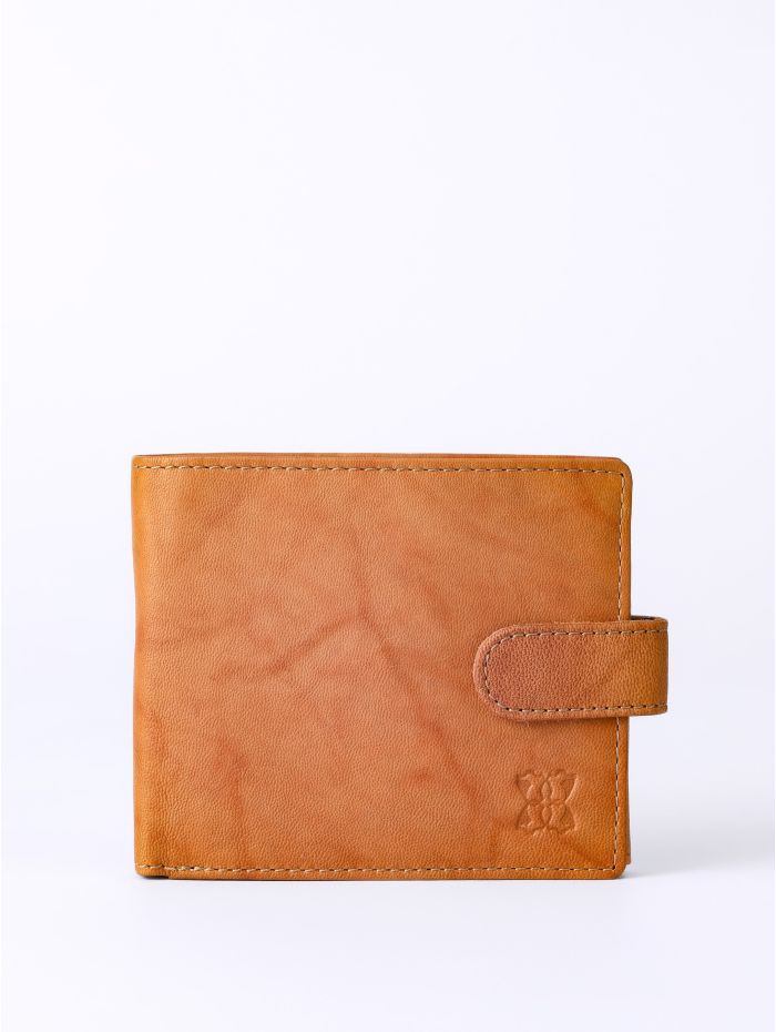 Burneside Leather Wallet in Cognac