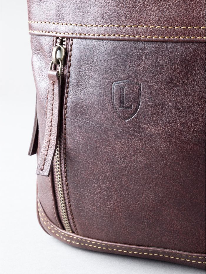Keswick Leather Sling Bag in Brown
