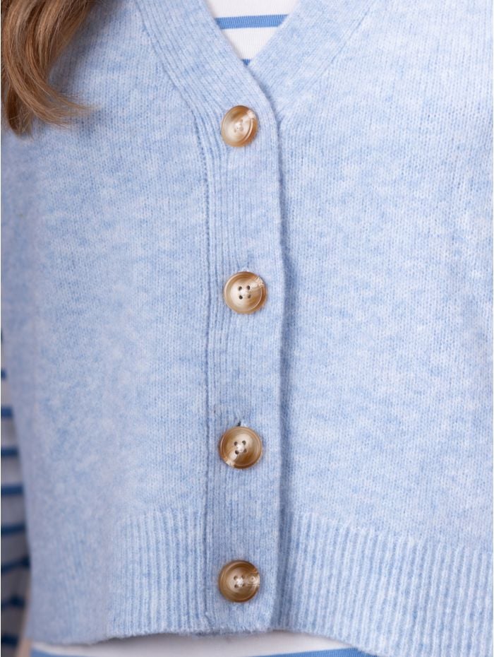 Jewel Knitted Waistcoat in Blue