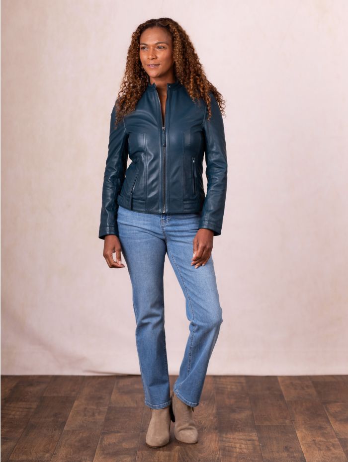 Threlkeld Leather Jacket in Balsalm
