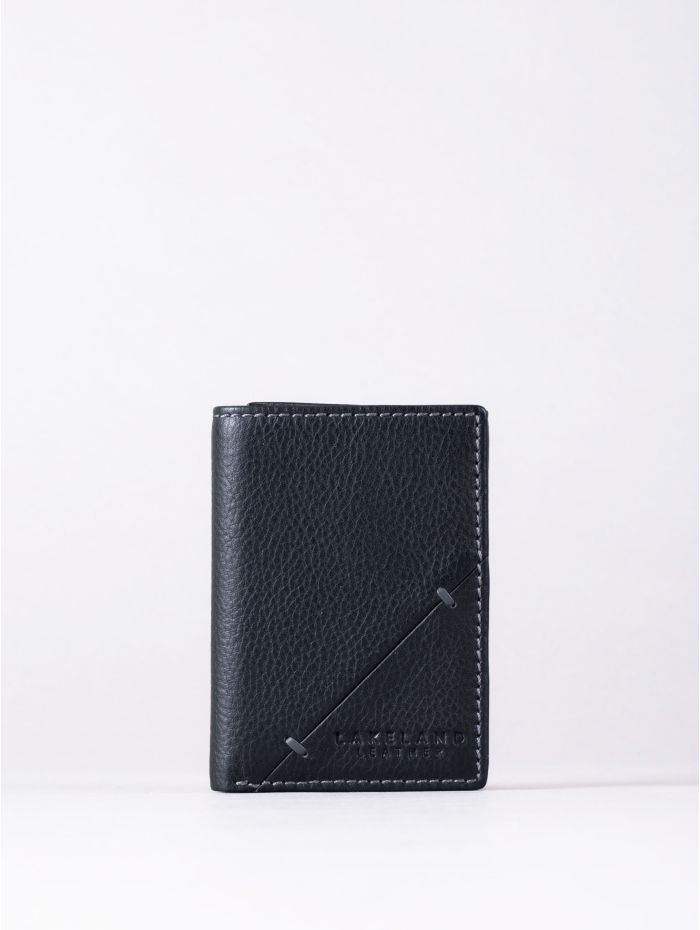 Allerdale Leather Tri-Fold Wallet in Black