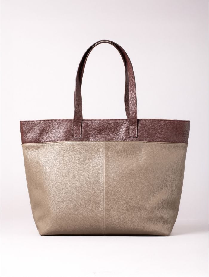 Beetham Leather Tote Bag in Walnut