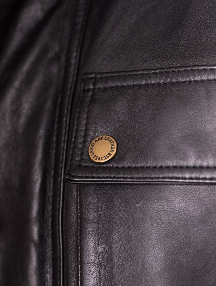 Burnmoor Leather Jacket in Black