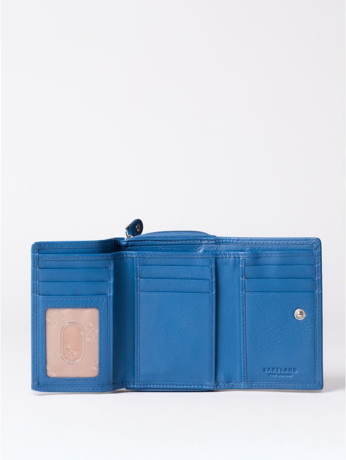 Small Leather Purse in Blue